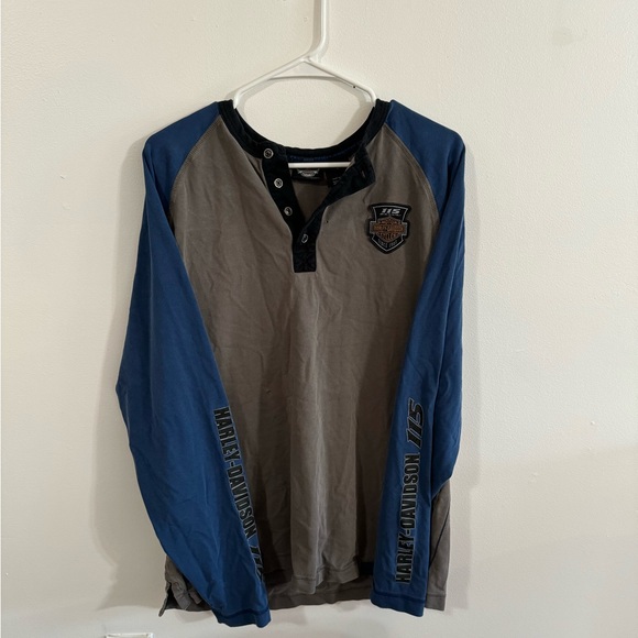 Harley Davidson long sleeve sz L - Picture 1 of 6